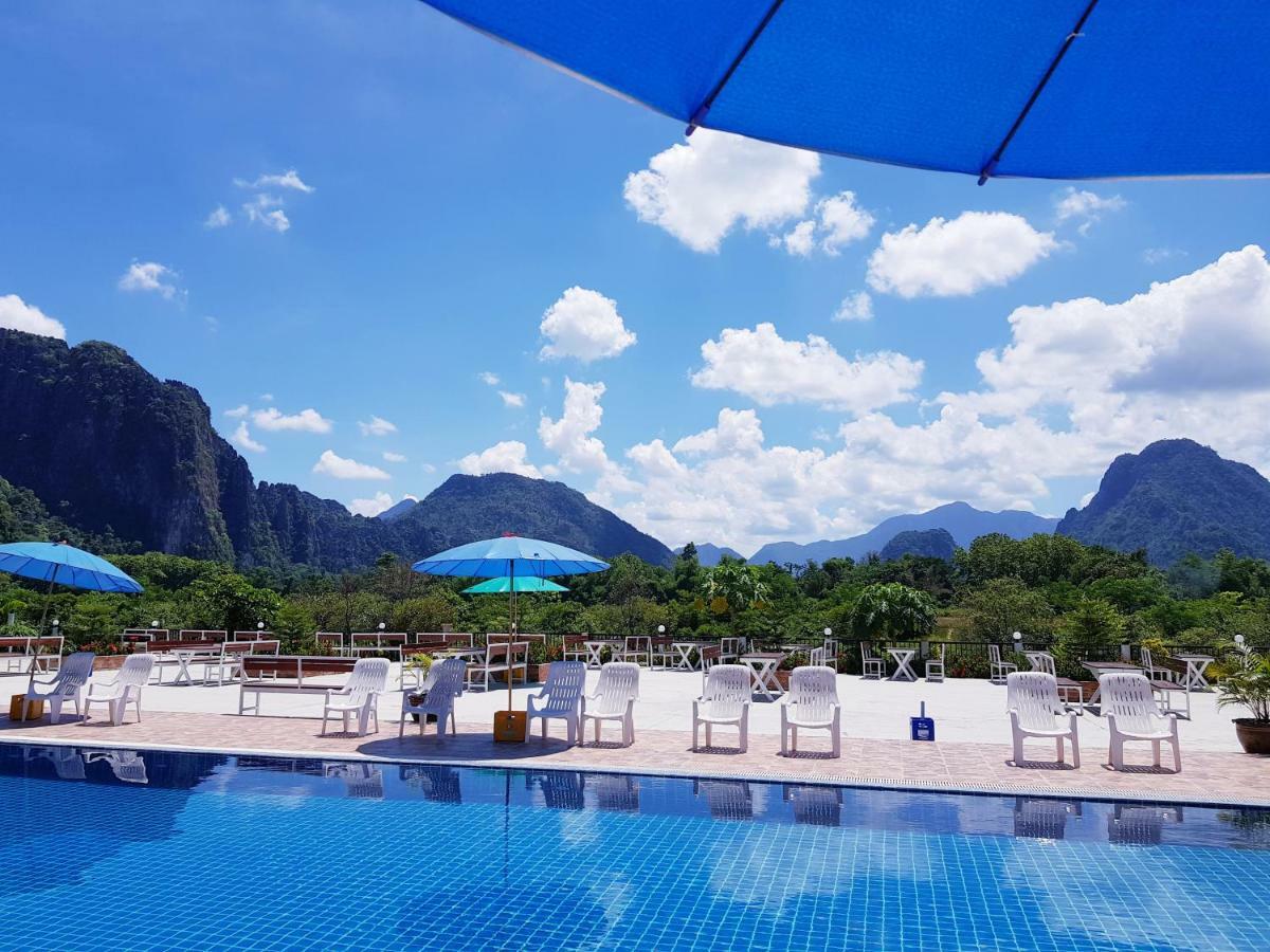 Simon Riverside Hotel Vang Vieng Esterno foto