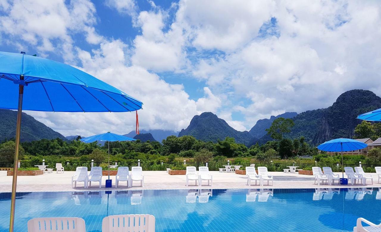Simon Riverside Hotel Vang Vieng Esterno foto