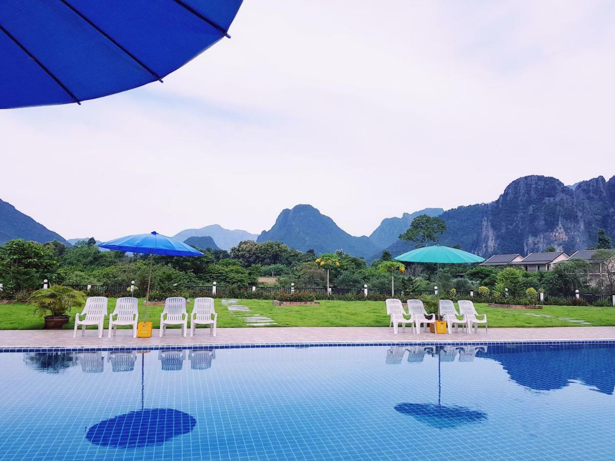 Simon Riverside Hotel Vang Vieng Esterno foto
